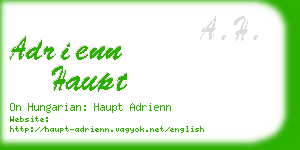 adrienn haupt business card